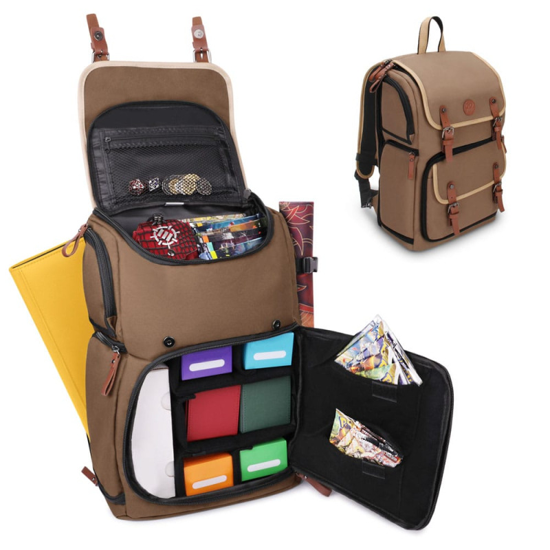 Enhance TCG Series Trading Card Backpack Designer Edition Tan 3