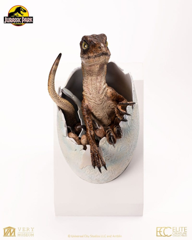 Jurassic Park Replica Bust Velociraptor Hatching Egg 24 cm
