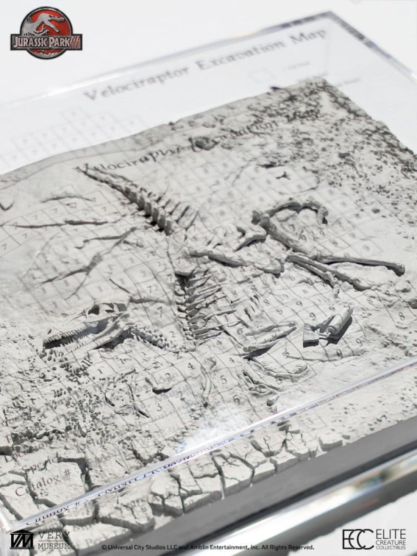 Jurassic Park III Excavation Map Velociraptor 27 cm 2