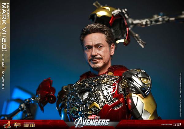 Marvel's The Avengers Movie Masterpiece Diecast Action Figure 1/6 Iron Man Mark VI (2.0) with Suit-U