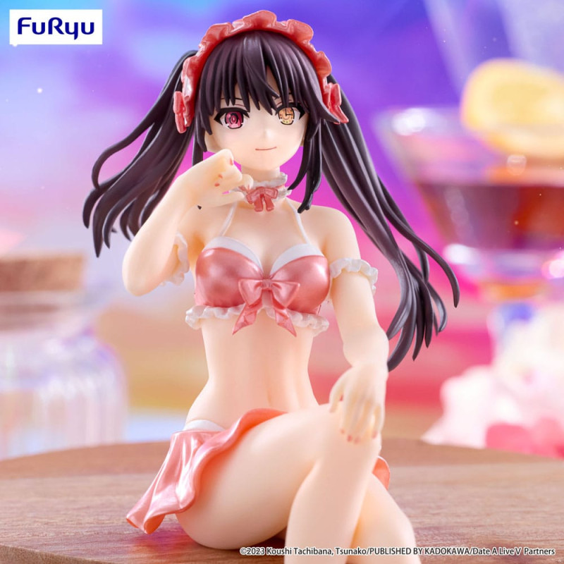 Date A Live V Noodle Stopper PVC Statue Kurumi Tokisaki Swimsuit Pastel Red Color Ver. 15 cm 4
