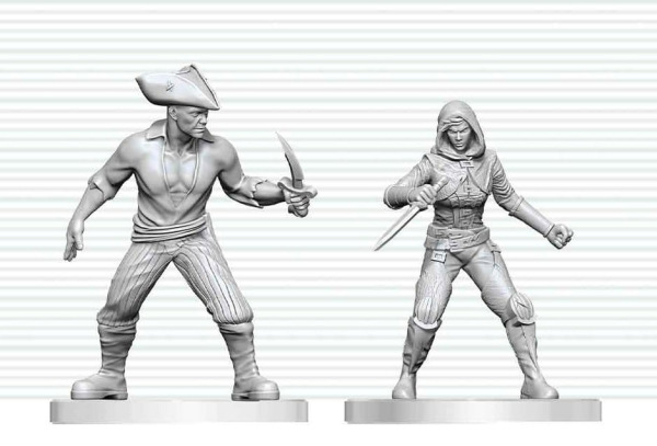 Dungeons & Dragons Nolzur's Marvelous Miniatures Unpainted Miniature Bandit & Pirate 14 cm