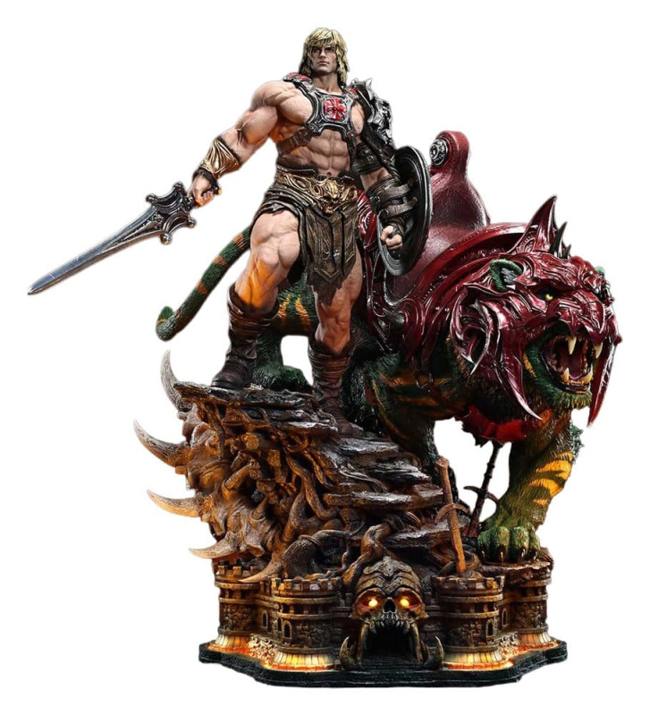 Masters of the Universe Real Elite Masterline Series Statue 1/4 He-Man & Battle Cat 86 cm