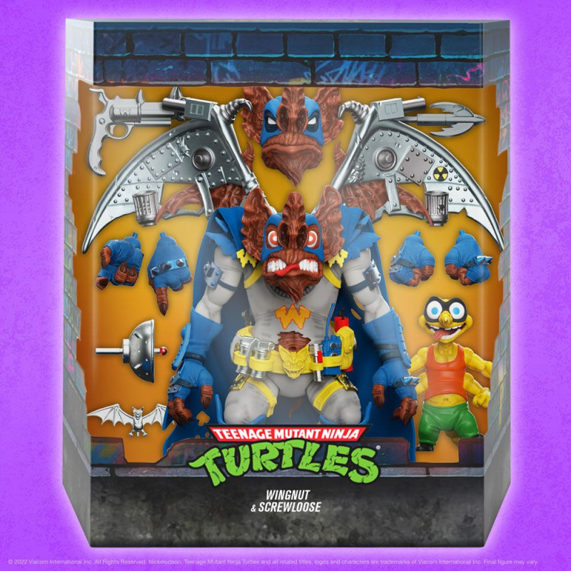 Teenage Mutant Ninja Turtles Ultimates Action Figure Wingnut & Screwloose 18 cm 5