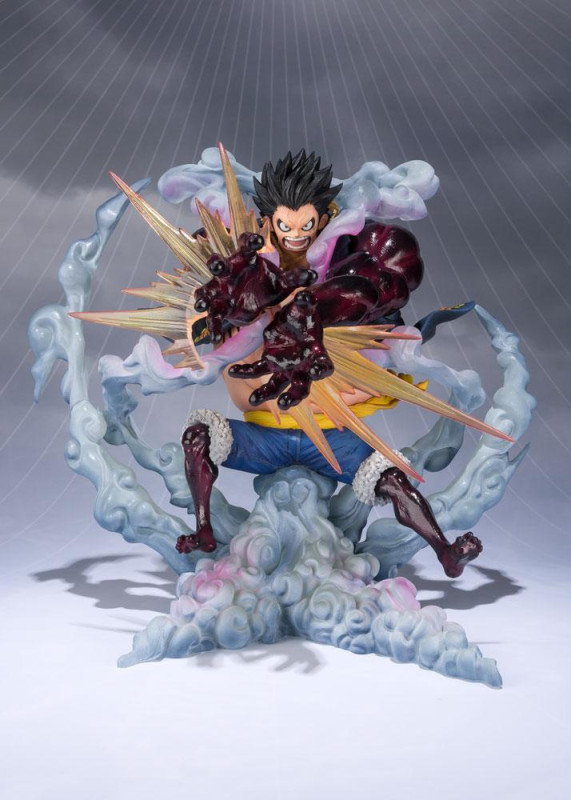 One Piece FiguartsZERO PVC Statue Monkey D. Luffy Gear 4 Leo Bazooka Reissue 18 cm 1