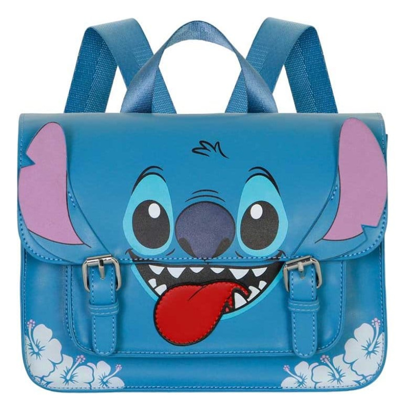 Lilo & Stitch Satchel Shoulder Bag Backpack Tongue Blue 1