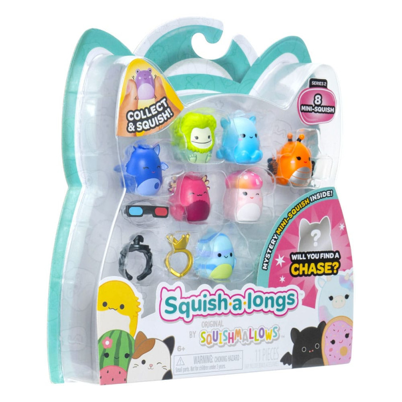 Squishmallows Squish-a-longs minifigures Set of 8 Series 2 Style 2 2,5 cm 2