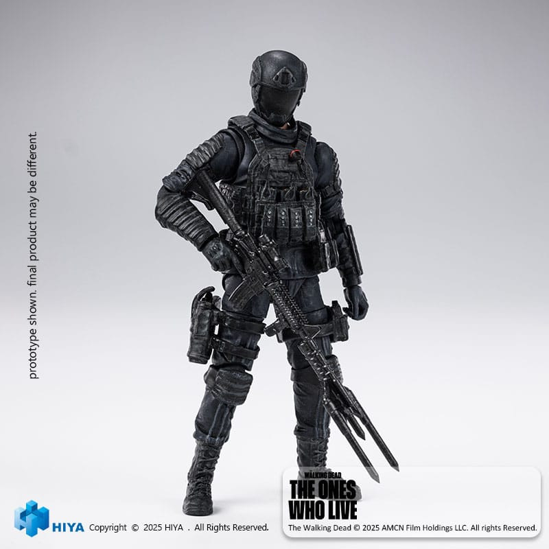 The Walking Dead: The Ones Who Lived Exquisite Mini Action Figure 1/18 CRM Soldier 10 cm 1