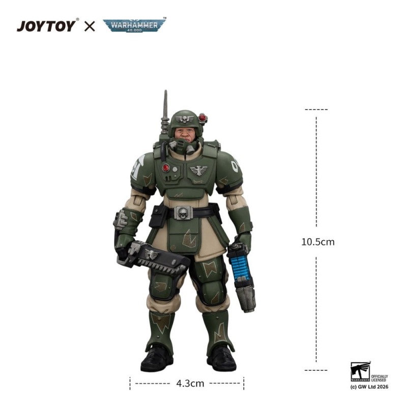 Warhammer Action Figure Astra Militarum Kasrkin 1 with Chainsword and Plasma Pistol 5