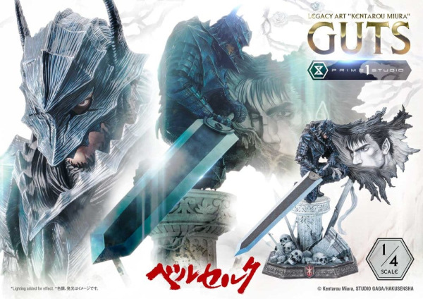 Berserk Legacy Art "Kentarou Miura" Statue 1/4 Guts 74 cm 2