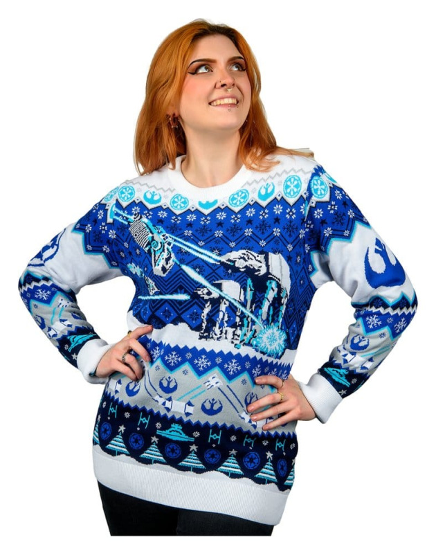 Star Wars Christmas Sweater AT-AT Assault Size M 2