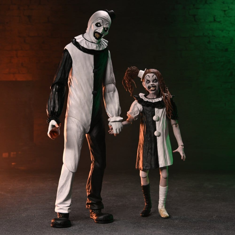 Terrifier 2 2-Pack Action Figures Ultimate Art the Clown & Little Pale Girl 18 cm 11