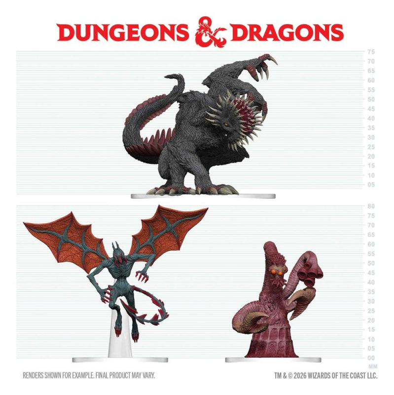 D&D Icons of the Realms Boxed prepainted Miniatures Maddening Monsters of Ravenloft 1