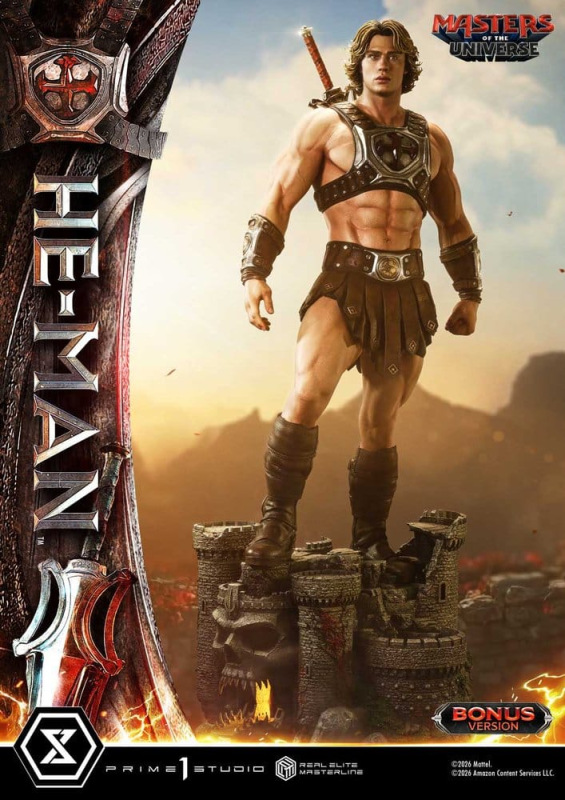 Masters of the Universe (2026 Film) Real Elite Masterline Series Statue 1/3 He-Man DX Bonus Version 4