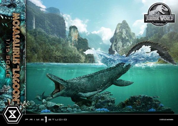 Jurassic World Legacy Museum Collection Statue 1/15 Mosasaurus "Lagoon" Bonus Version 57 cm 4