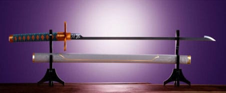 Demon Slayer: Kimetsu no Yaiba Proplica Replica 1/1 Nichirin Sword (Shinobo Kocho) 88 cm 2