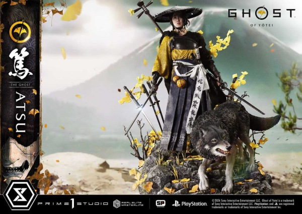 Ghost of Yotei Real Elite Masterline Statue 1/4 Atsu Deluxe Version 59 cm 8