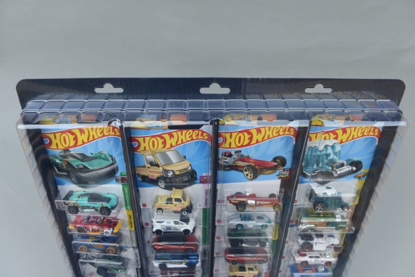 Evoretro Wall Display for 32 Carded Diecast Cars 3-Pack 1