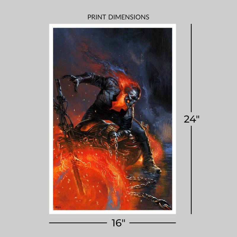 Marvel Fine Art Print Ghost Rider 41 x 61 cm - unframed 4
