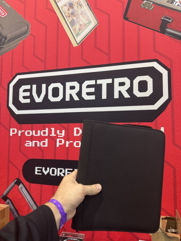 Evoretro Topload Cards Binder 2x2 160 Cards Black 24.4 x 19.1 cm 2