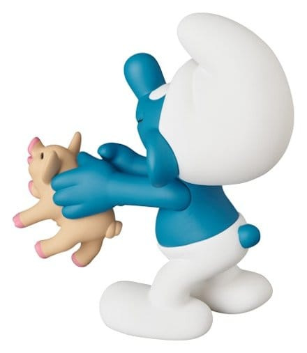 The Smurfs UDF Mini Figure Smurf with Pig 8 cm 1