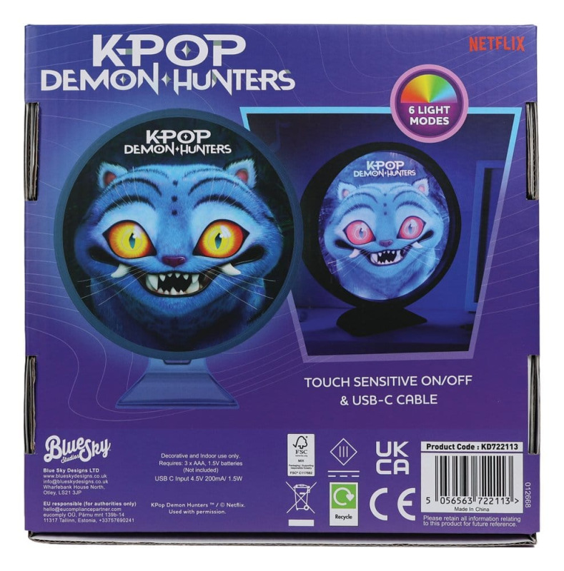 KPop Demon Hunters Mood Lamp with USB-C Derpy 11cm 1