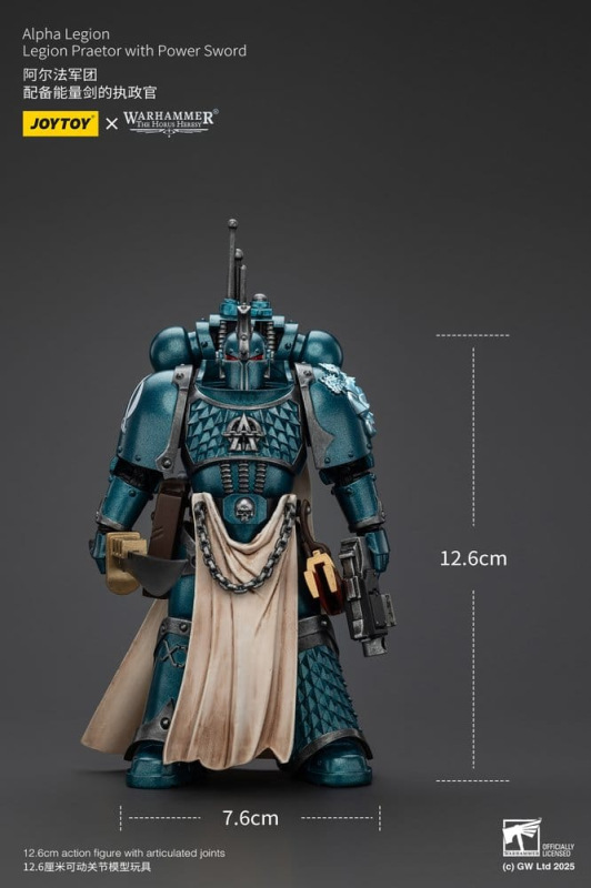Warhammer The Horus Heresy Action Figure Alpha Legion Praetor with Power Sword 13 cm 7