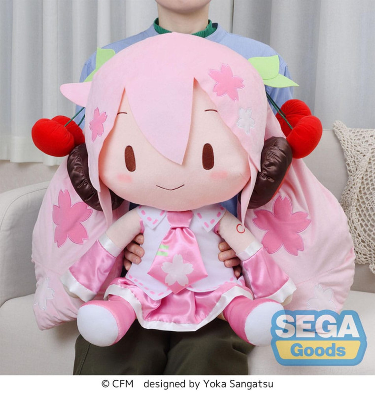 Character Vocal Series 01: Hatsune Miku Fuwa Petit Plush Figure Sakura Miku Dodeka Jumbo 50 cm 5