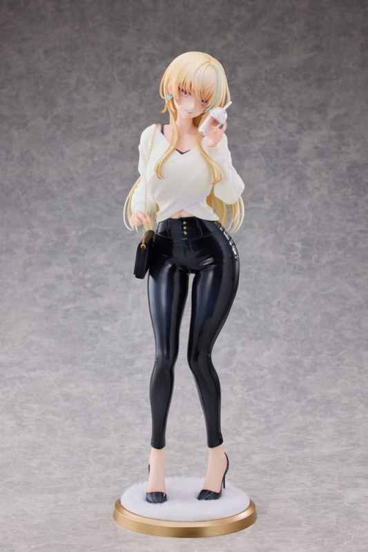 Original Character Statue 1/4 Aoi Koigakubo Illustrated by Fujiko Leather Pants Deluxe Edition 42 cm 1