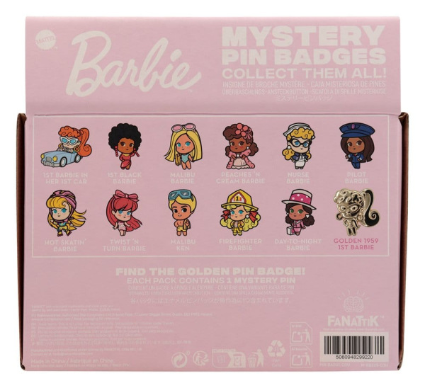 Barbie Mystery Pin Badges Blind Box Display (12) 2