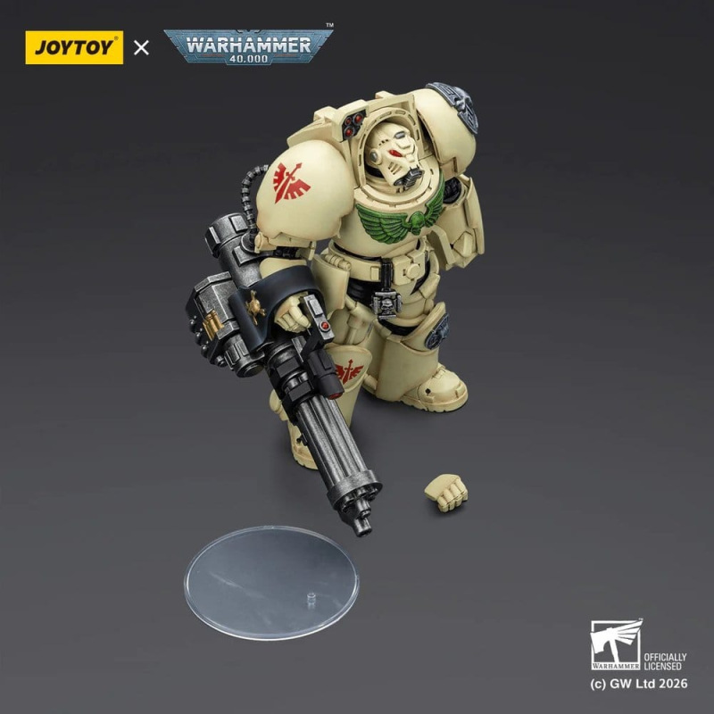 Warhammer 40,000 Action Figure Dark Angels Deathwing Terminator 3 with Power Fist and Assault Cannon 2