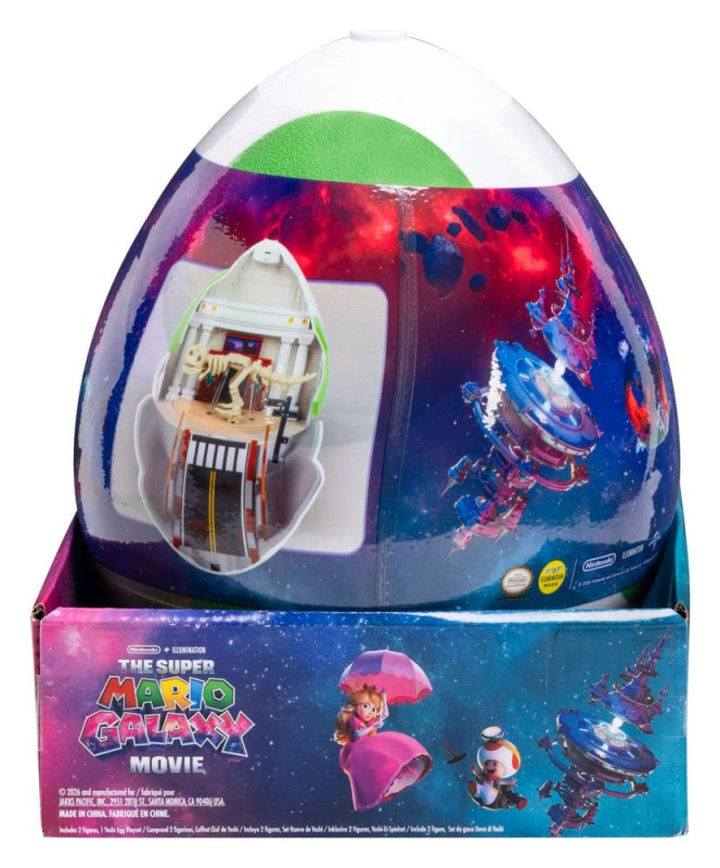 The Super Mario Galaxy Movie Playset with 2 Mini Figures Yoshi Egg 9