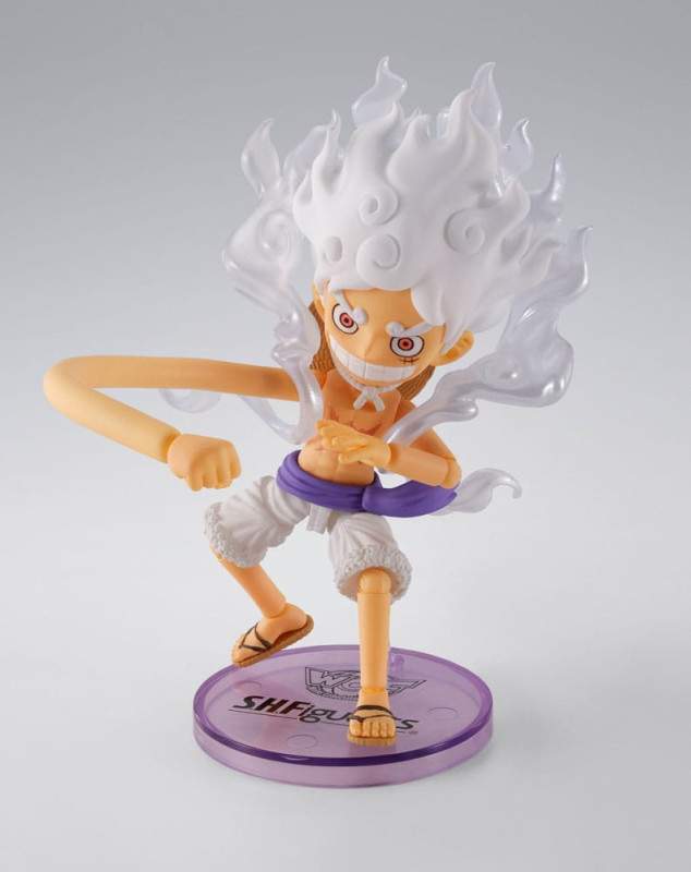 One Piece World Collactable Figures x S.H. Figuarts Action Figure Monkey D. Luffy Gear 5 8 cm 3