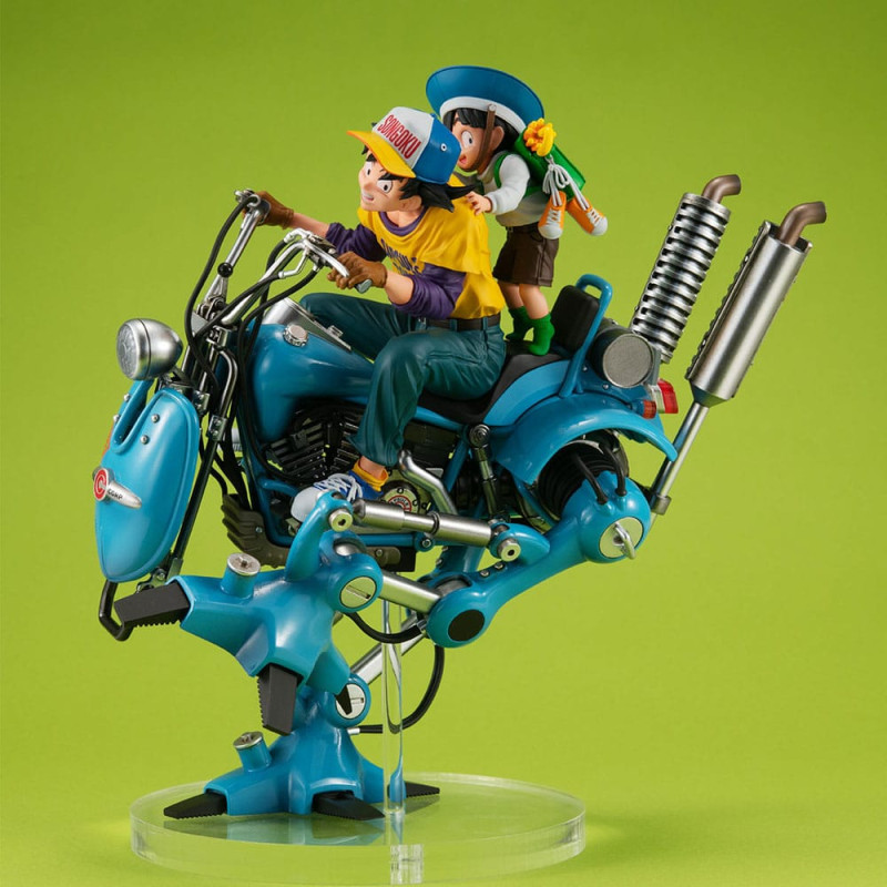 Dragonball Z Desktop Real McCoy EX PVC Diorama Son Goku & Son Gohan & Robot with two legs 20 cm 6