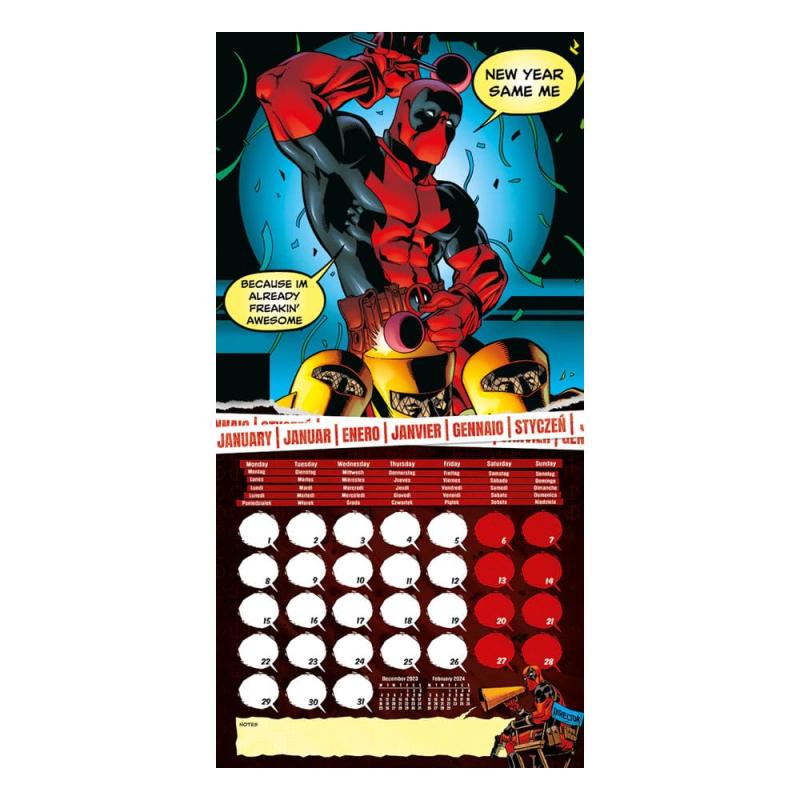 Marvel Calendar 2024 Deadpool