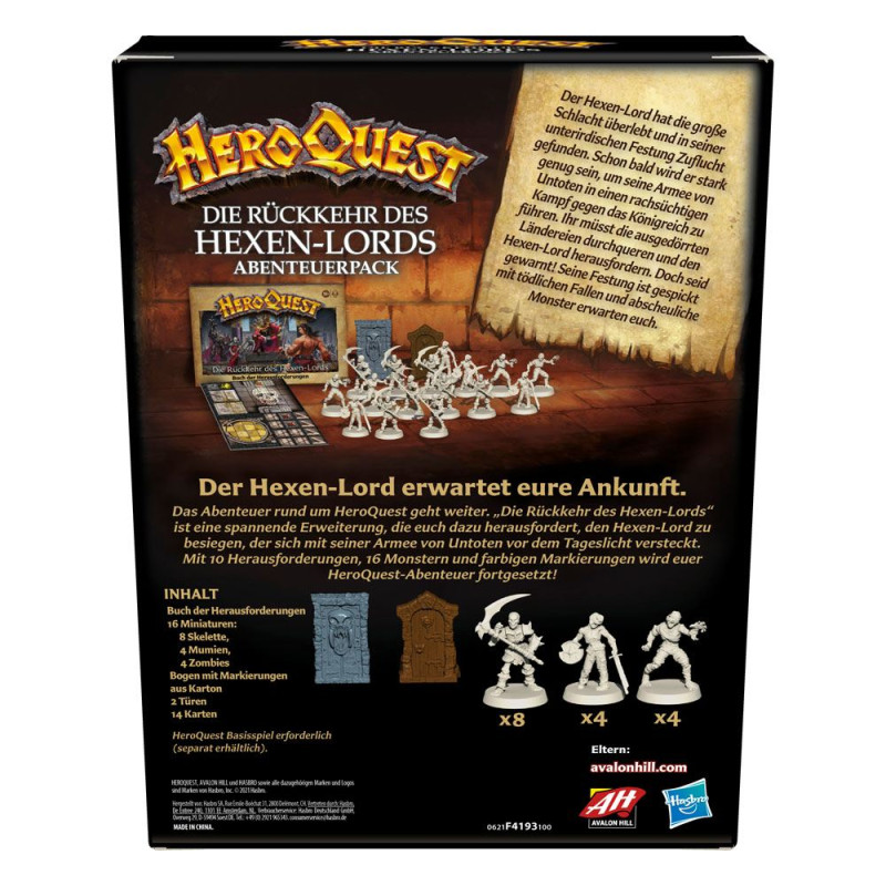 HeroQuest Board Game Expansion HeroQuest Die Rückkehr des Hexen-Lords Quest Pack german 1