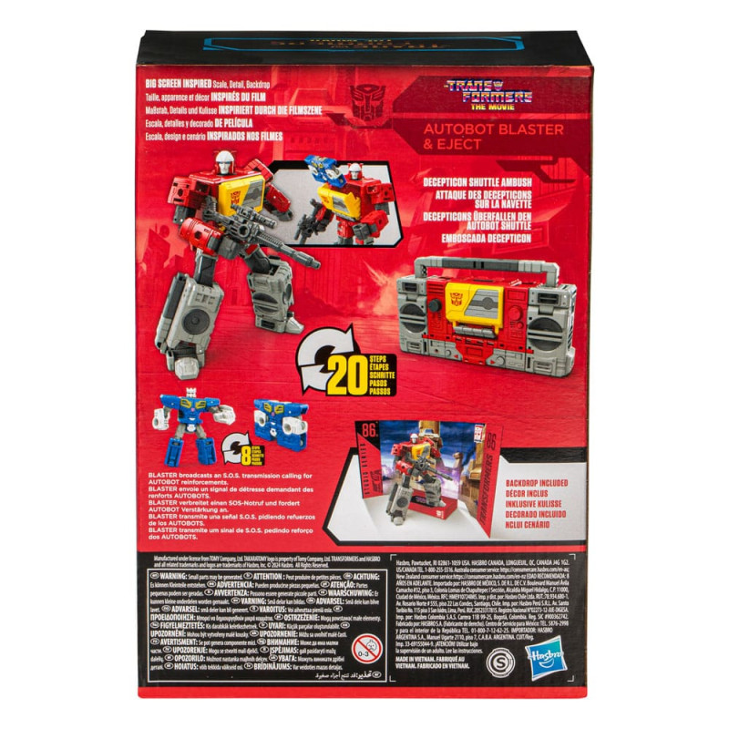 The Transformers: The Movie Generations Studio Series Voyager Class Action Figure Autobot Blaster & 9