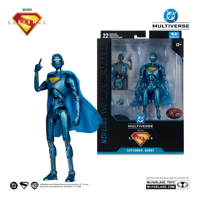 Superman (2025) DC Multiverse Deluxe Action Figure Superman Robot (Red Platinum Edition) 18 cm 4