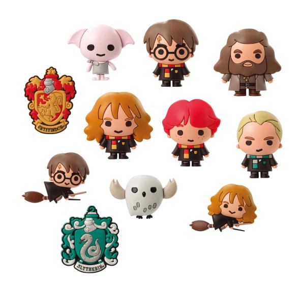 Harry Potter 3D Rubber Keychain Series 2 Display (24)
