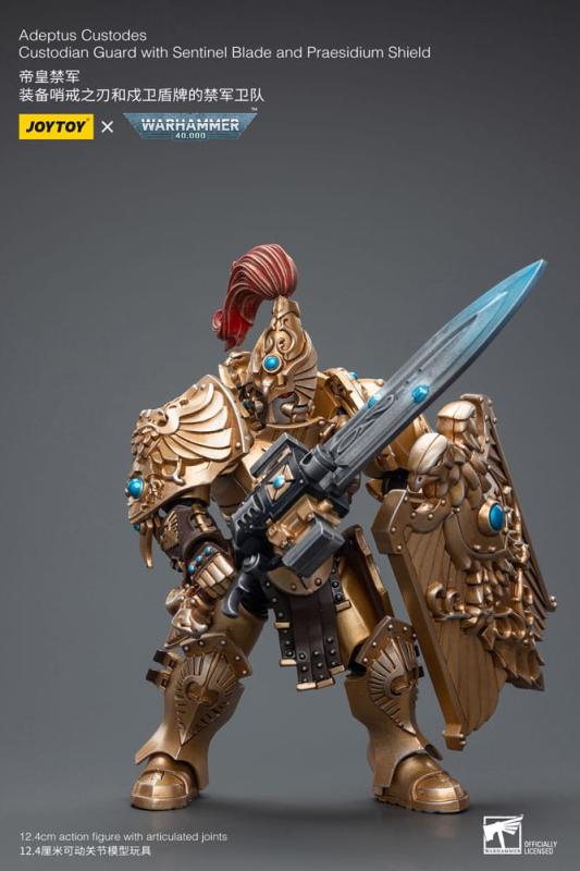 Warhammer 40k Action Figure 1/18 Adeptus Custodes Custodian Guard with Sentinel Blade and Praesidium