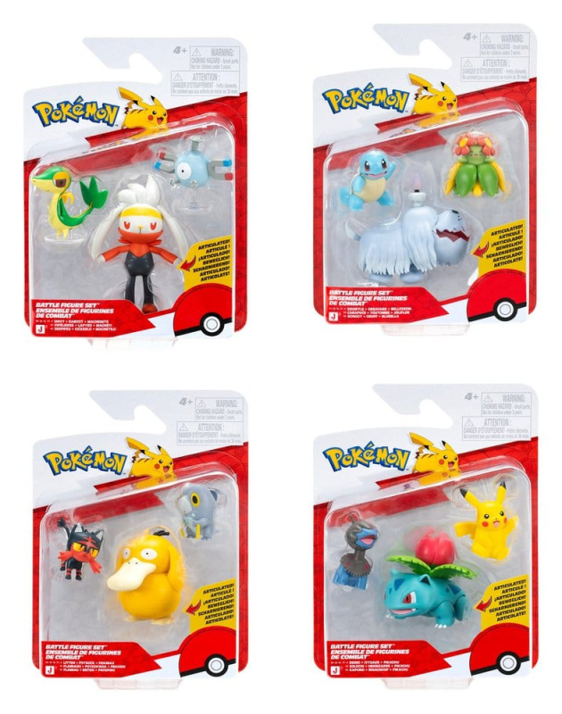 Pokémon Battle Figure Action Figures 3-Pack ver. 29 Assortment (4) 1