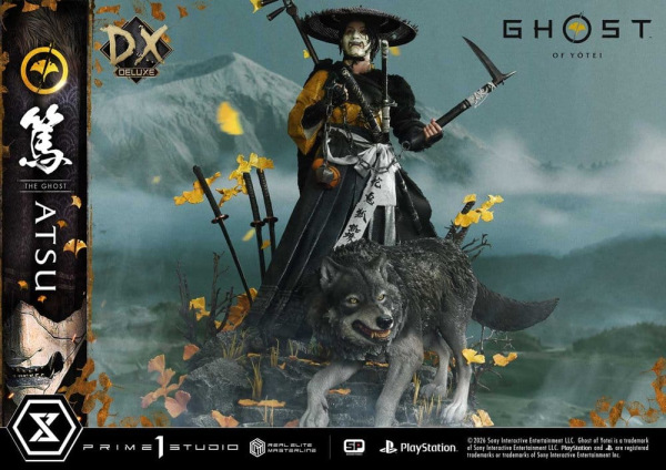 Ghost of Yotei Real Elite Masterline Statue 1/4 Atsu Deluxe Version 59 cm 6