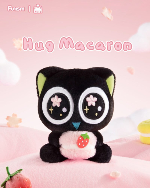 Luo Xiaohei Hug Series Plush Keyring Blind Box Display (6) 6