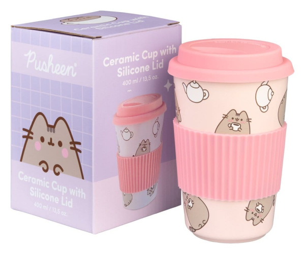 Pusheen Ceramic Mug with Lid 400 ml 1