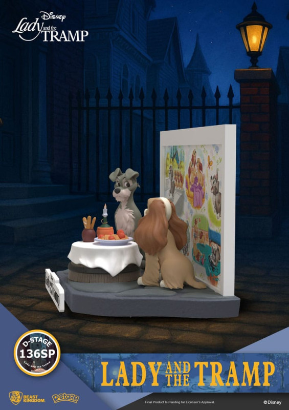 Disney D-Stage PVC Statue Lady and the Tramp 12 cm 3