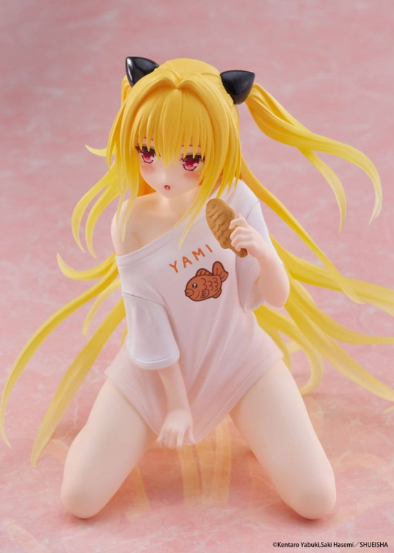 To Love-Ru Darkness PVC Statue Desktop Cute Figure Golden Darkness Roomwear Ver. 13 cm 11