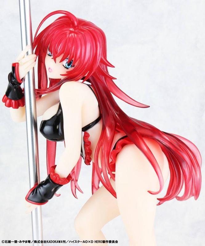 High School DxD Statue 1/7 Rias Gremory Pole Dance Ver. Black Color 20 cm