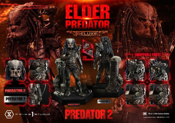 Predator 2 (Film) Museum Masterline Statue 1/3 Elder Predator DX Bonus Version 94 cm 11