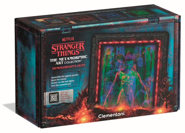 Stranger Things Metamorphic Art Collection Jigsaw Puzzle with Light-Up Effect Demogorgon (520 pieces 1