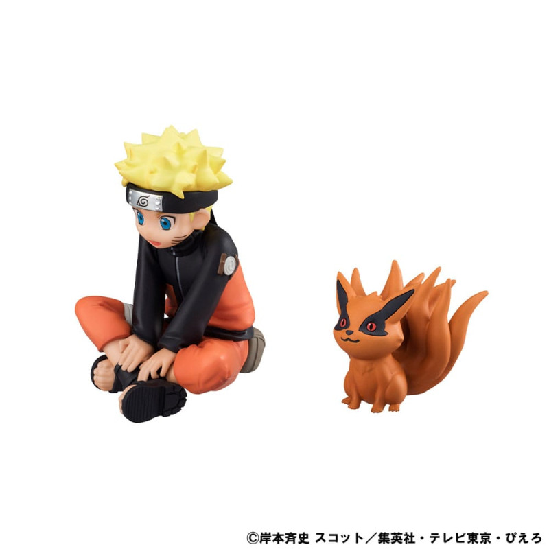 Naruto Shippuden Gaiden G.E.M. Series PVC Statue Naruto Uzumaki & Biju Set 7 cm 2